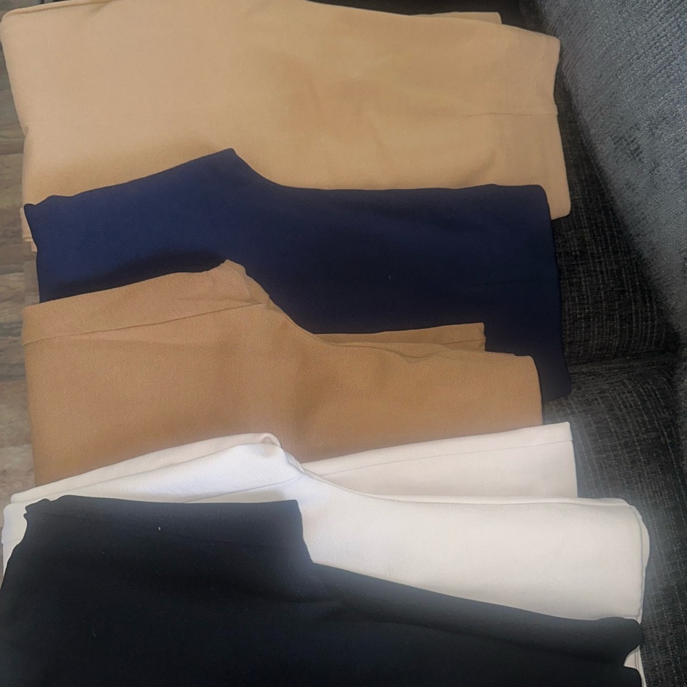 Chico's Ankle & Cropped Pants - Navy, Tan, Cream, Black